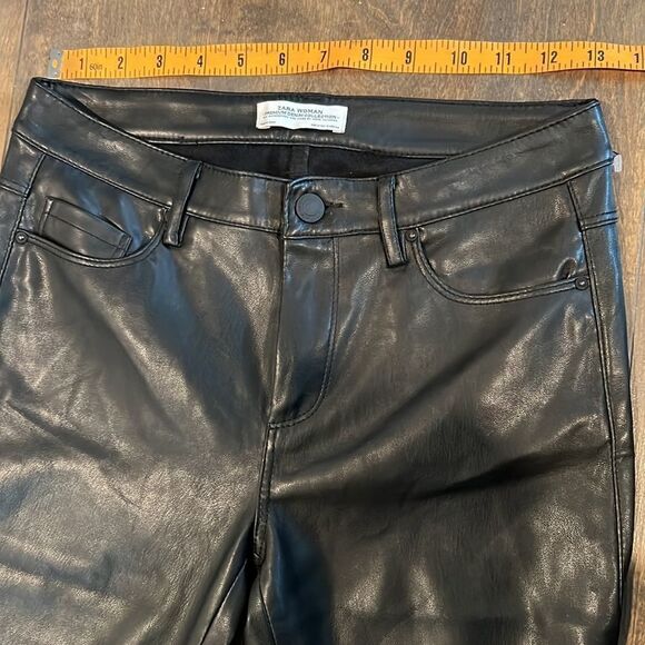 Zara faux leather black pants XS - Picture 6 of 9